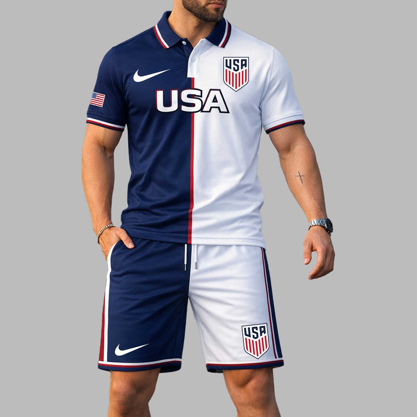 USA 2026 World Cup Polo Short Set PL004