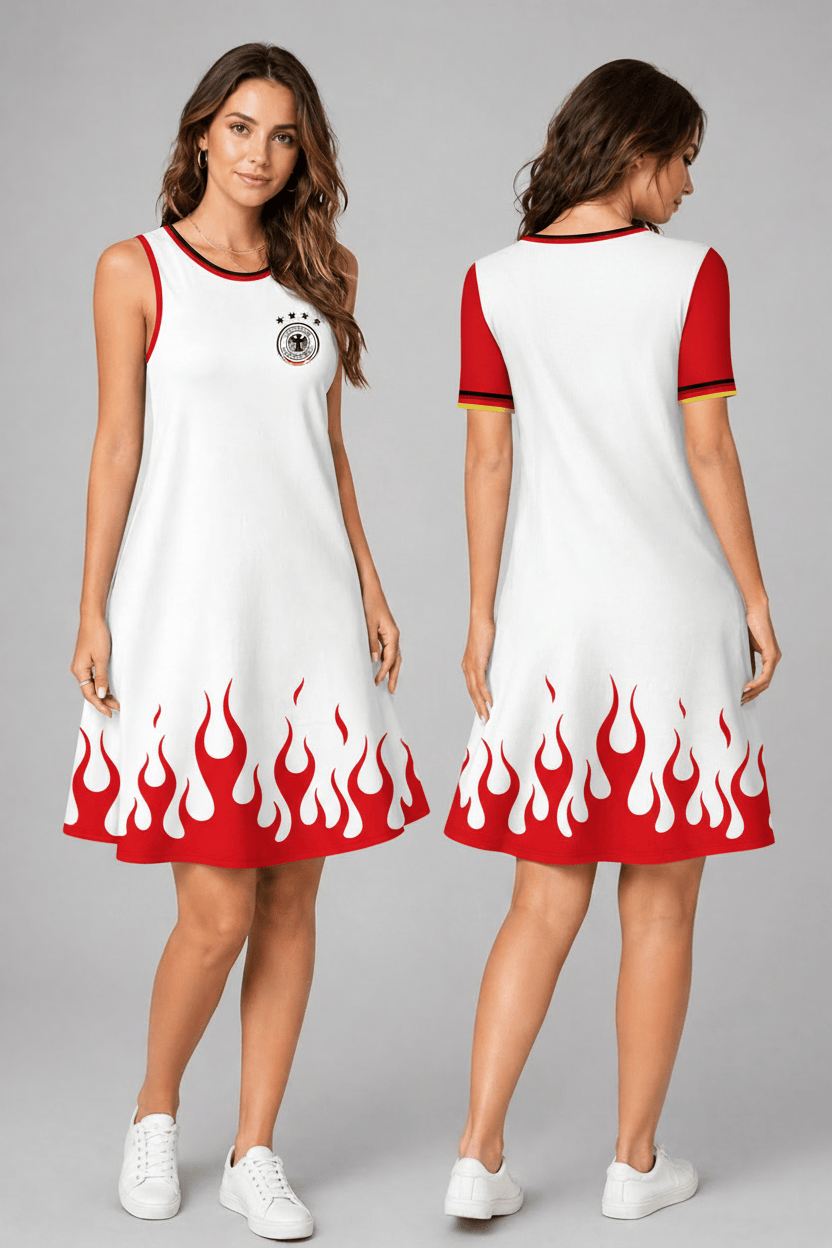 Germany World Cup 2026 Summer Dress Flame Dress