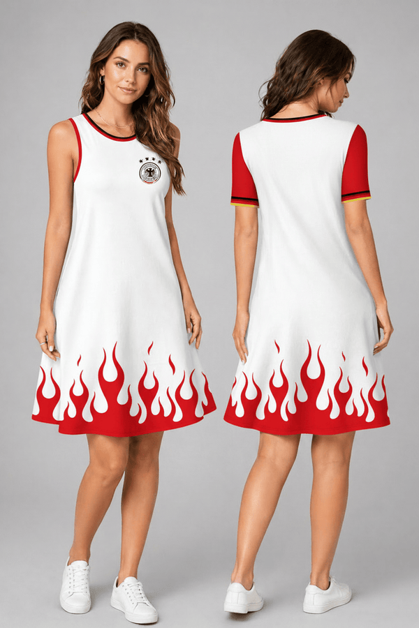 Germany World Cup 2026 Summer Dress Flame Dress