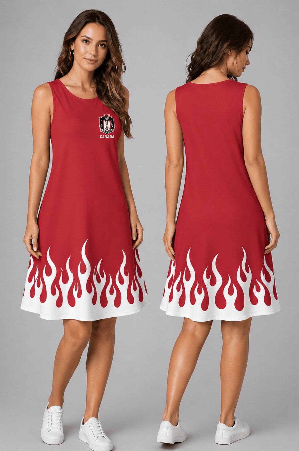 South Korea World Cup 2026 Summer Dress Flame Dress