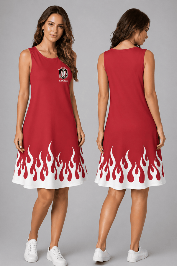 South Korea World Cup 2026 Summer Dress Flame Dress