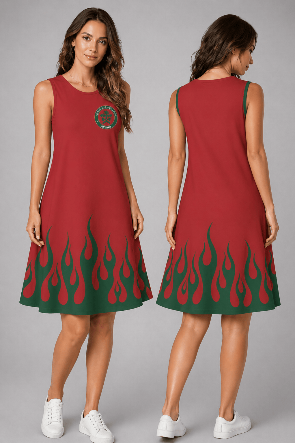 Morocco World Cup 2026 Summer Dress Flame Dress