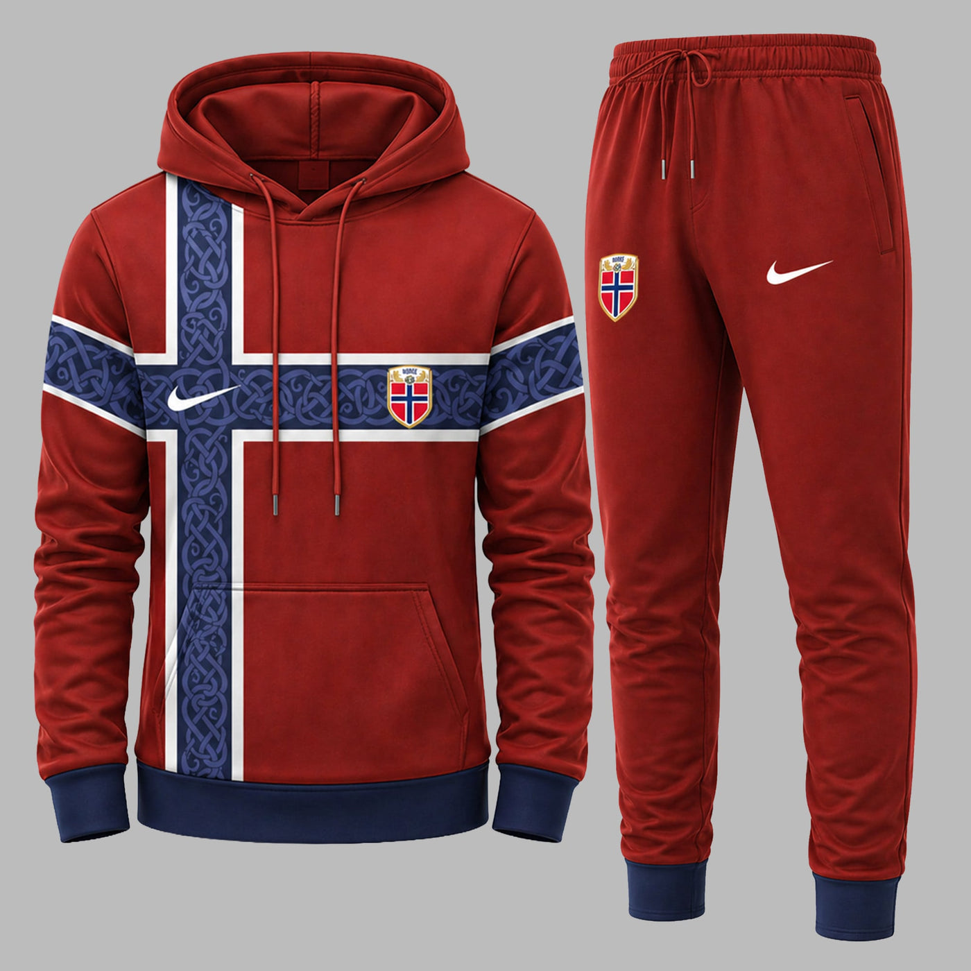 Norway 2026 World Cup Home Hoodie Jogger Set PVT03