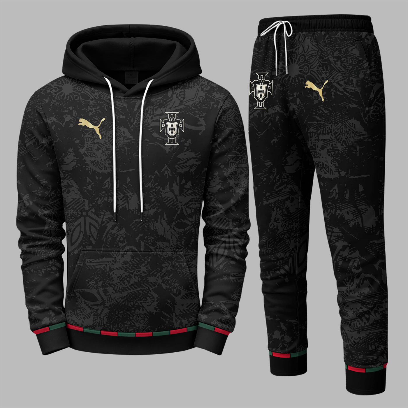 Portugal 2026 World Cup Away Hoodie Jogger Set PVT03