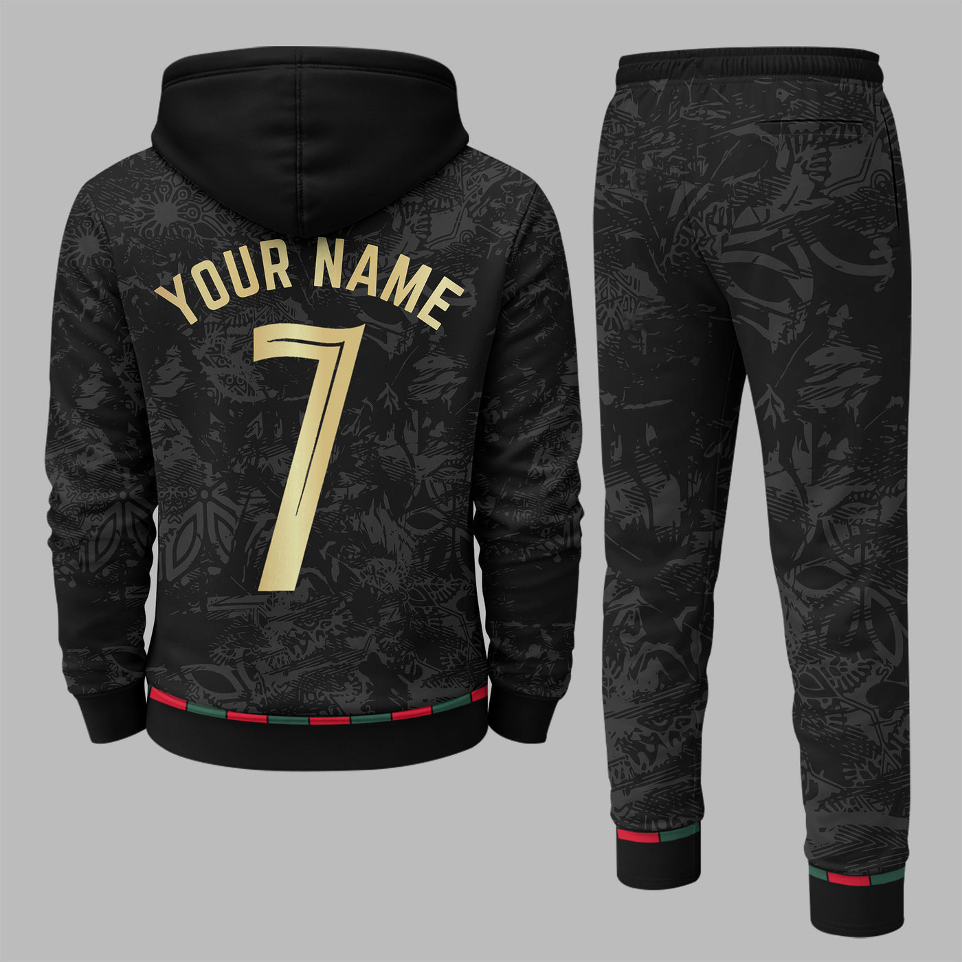 Portugal 2026 World Cup Away Hoodie Jogger Set PVT03