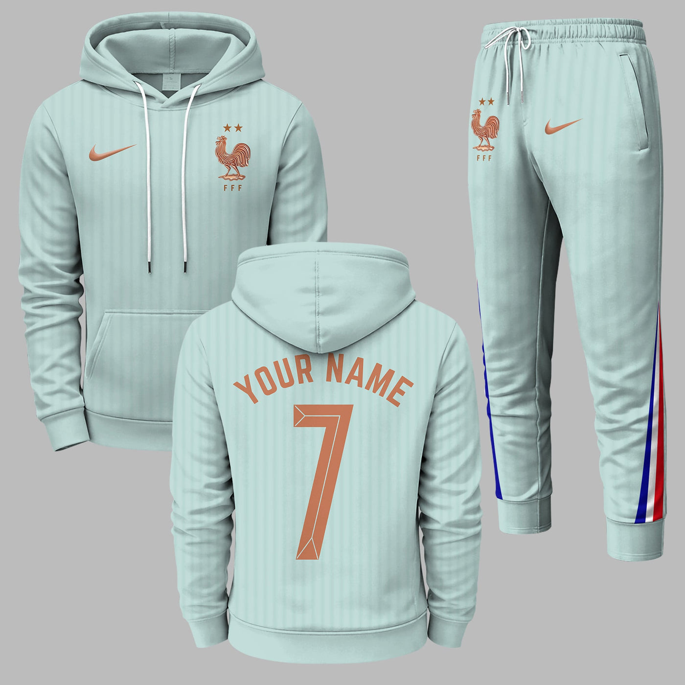 France 2026 World Cup Away Hoodie Jogger Set PVT03