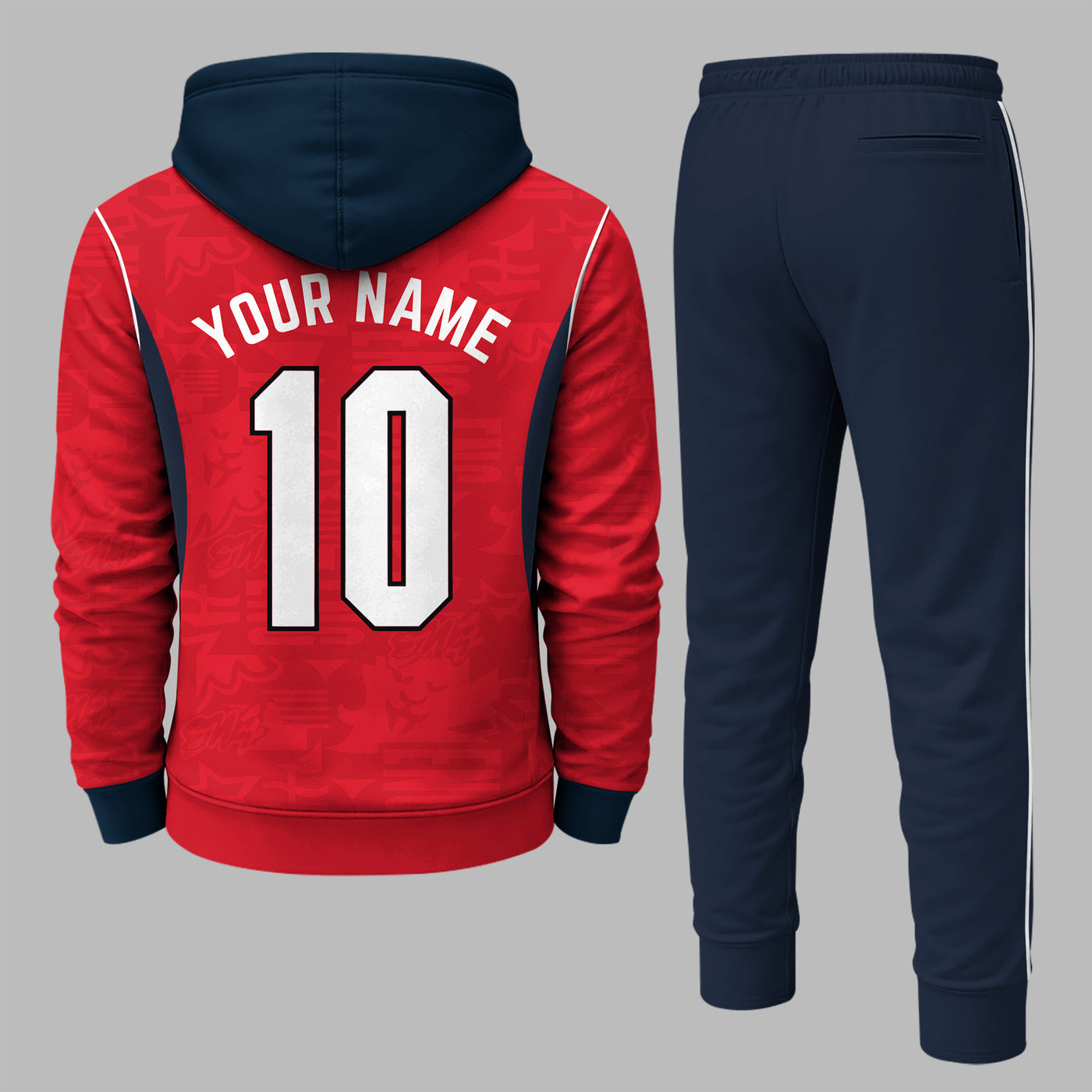England 2026 World Cup Home Hoodie Jogger Set PVT03