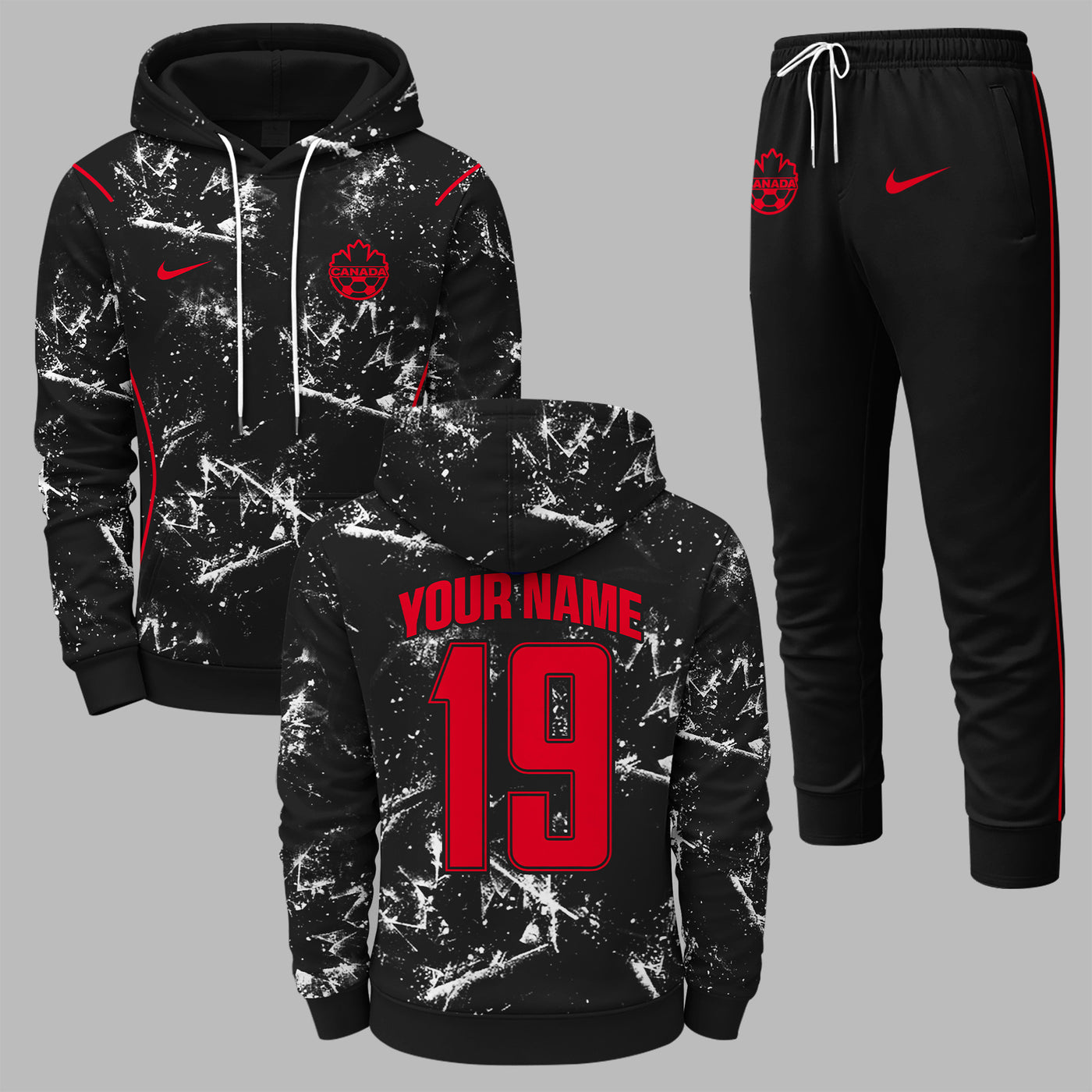 Canada 2026 World Cup Away Hoodie Jogger Set PVT03