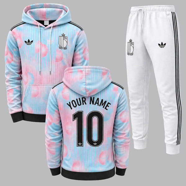 Belgium 2026 World Cup Away Hoodie Jogger Set PVT03