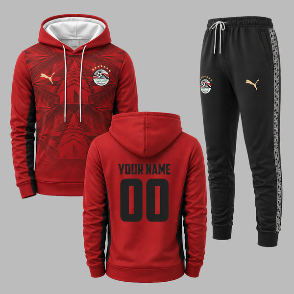 Egypt 2026 World Cup Home Hoodie Jogger Set PVT03