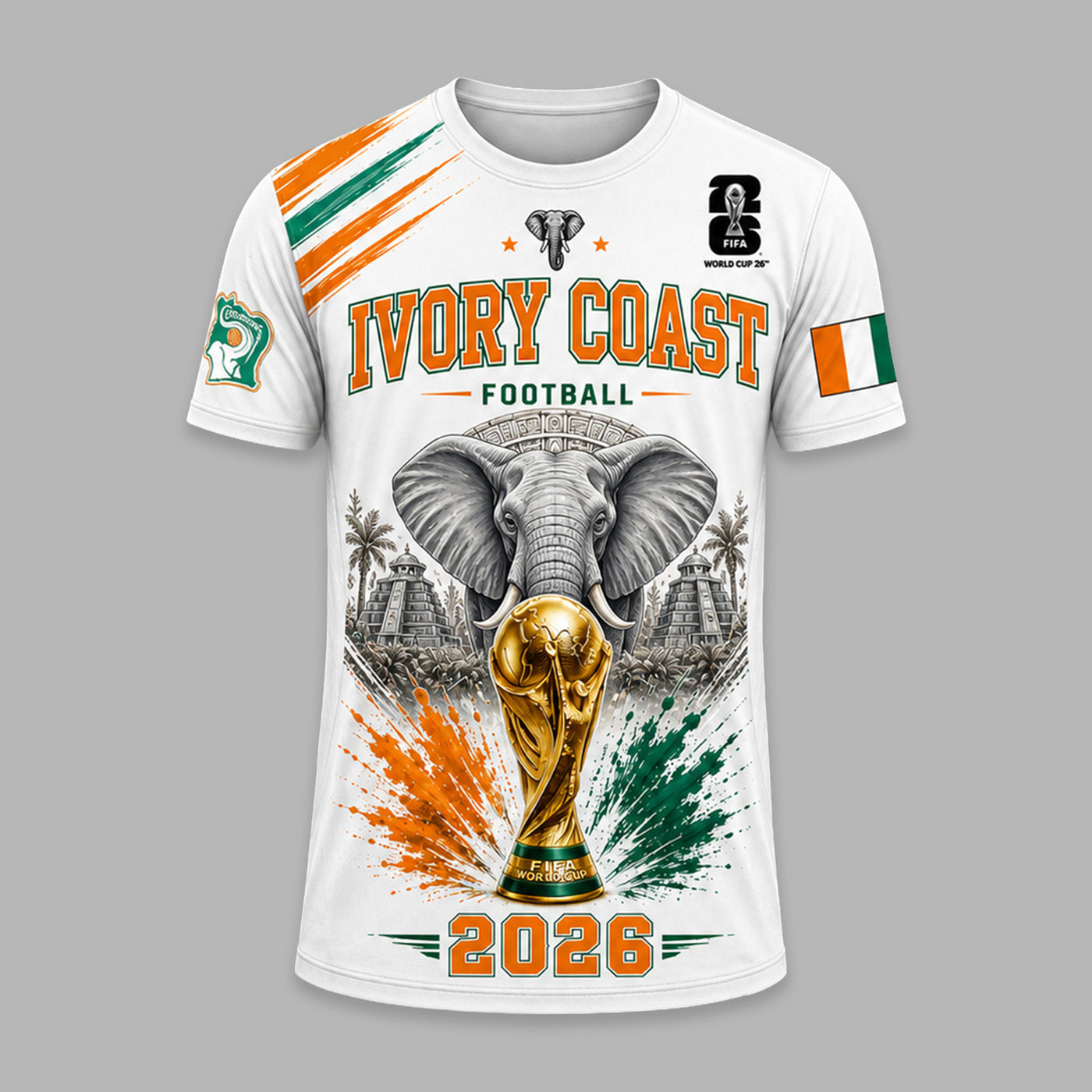 Ivory Coast World Cup 2026 Premium T-Shirt PVT011