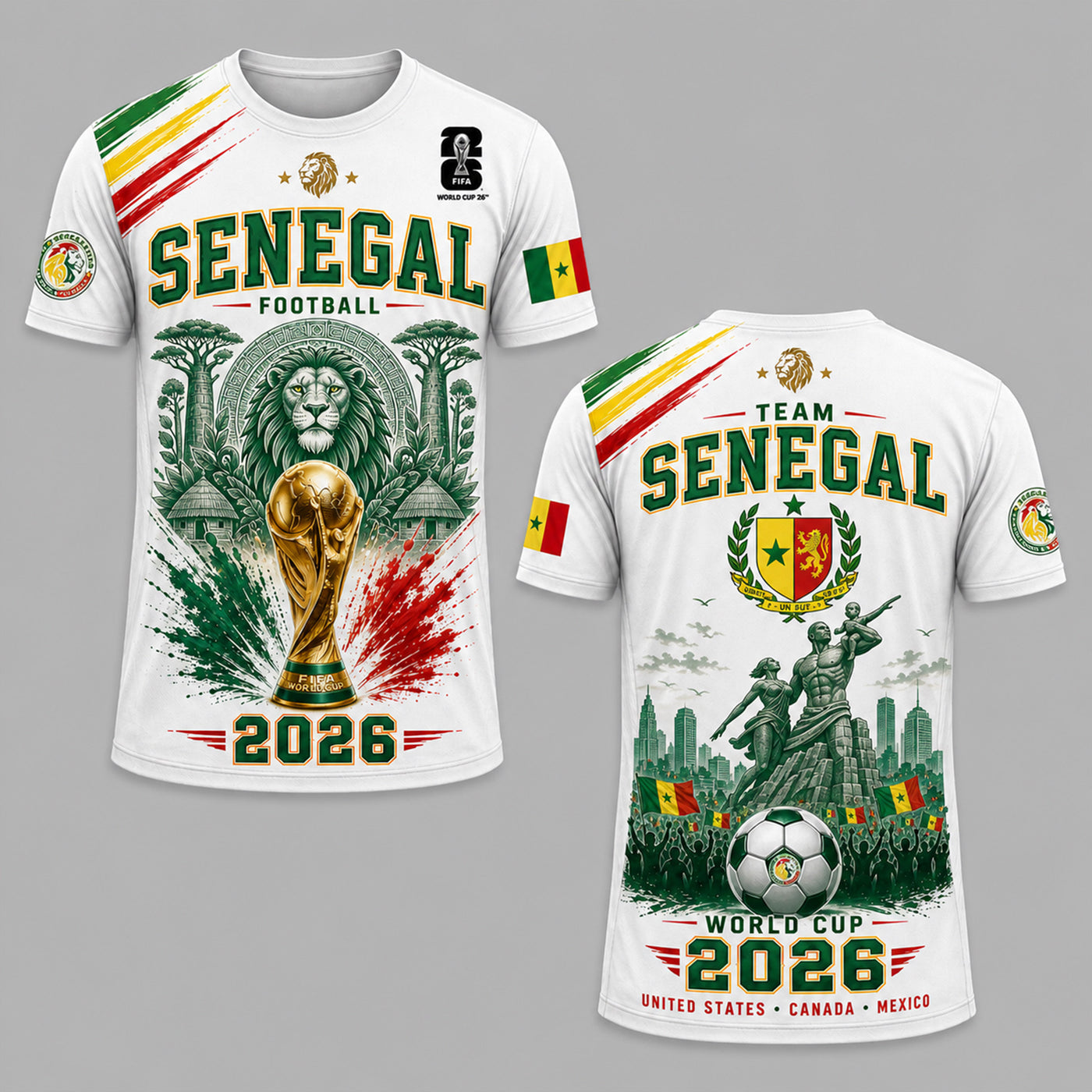 Senegal World Cup 2026 Premium T-Shirt PVT011
