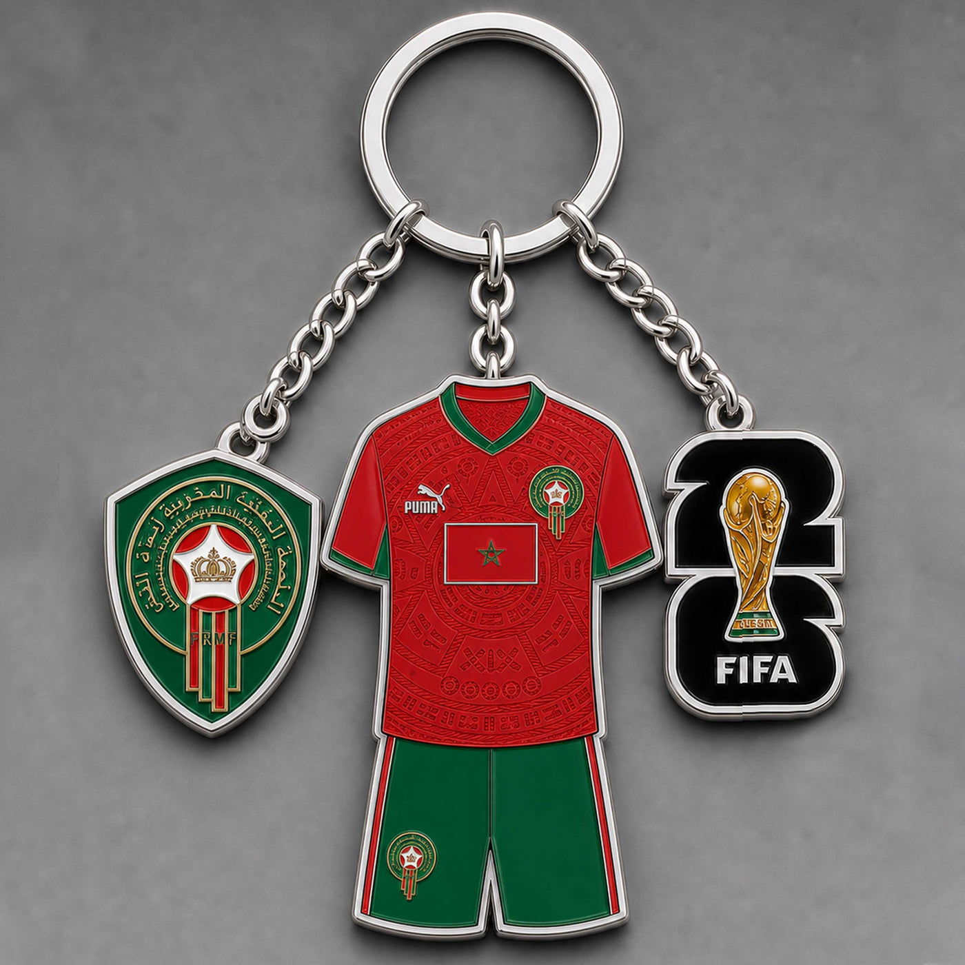 Morocco World Cup 2026 Keychain