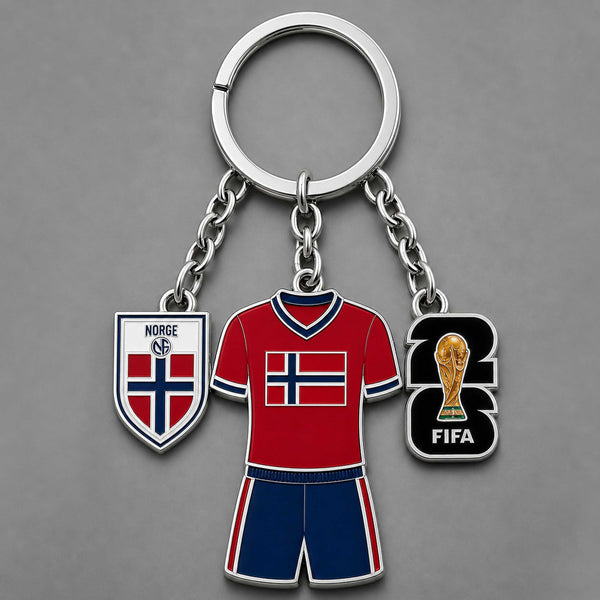 Norway World Cup 2026 Keychain