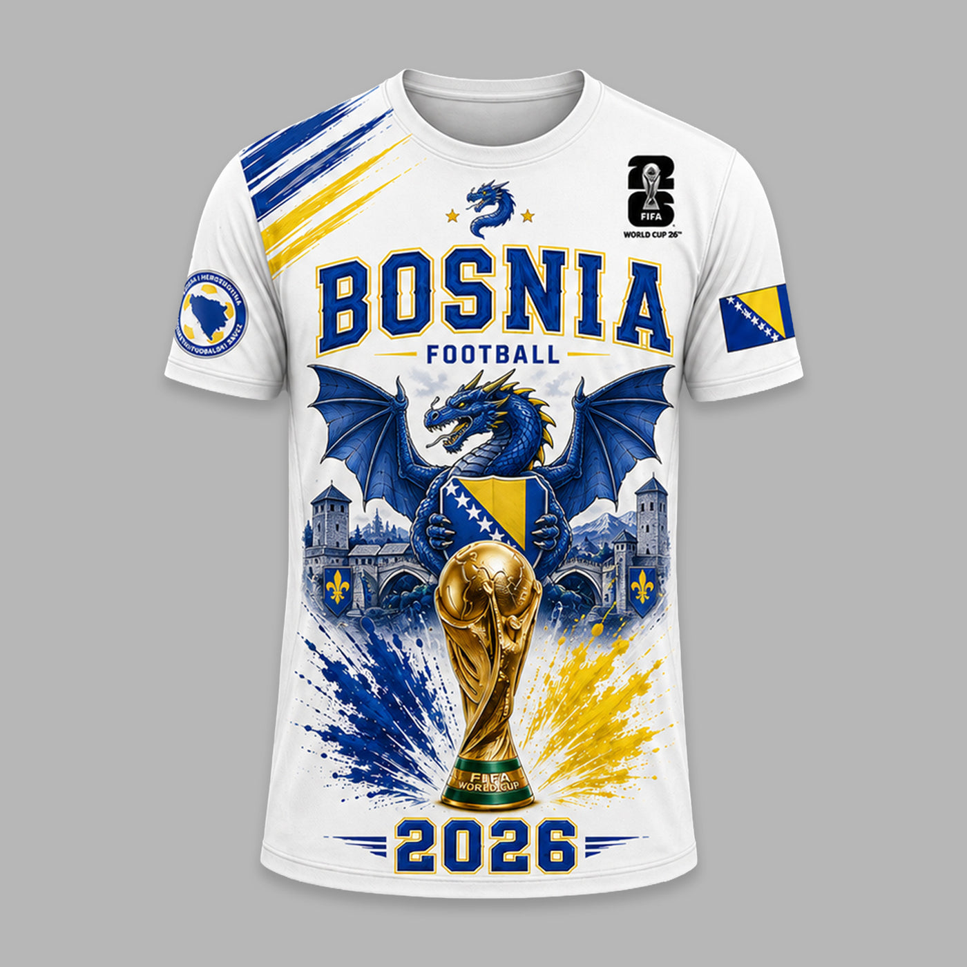 Bosnia and Herzegovina World Cup 2026 Premium T-Shirt PVT011