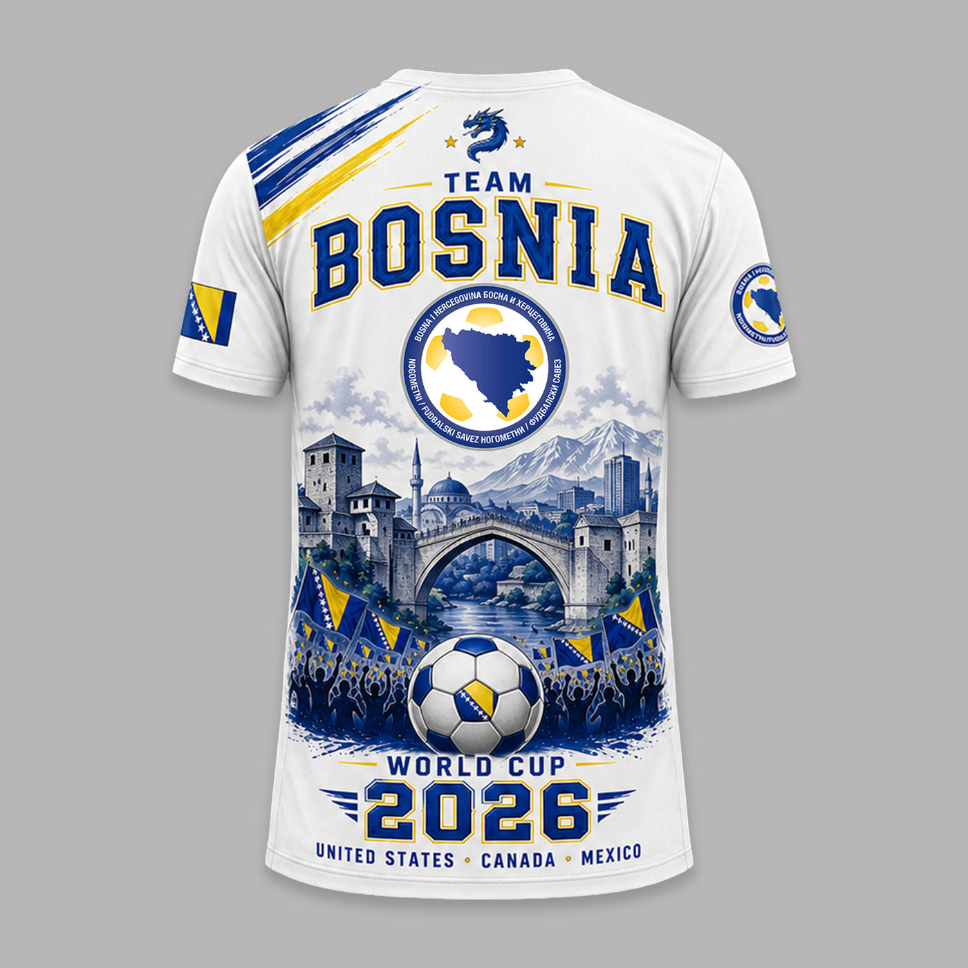 Bosnia and Herzegovina World Cup 2026 Premium T-Shirt PVT011
