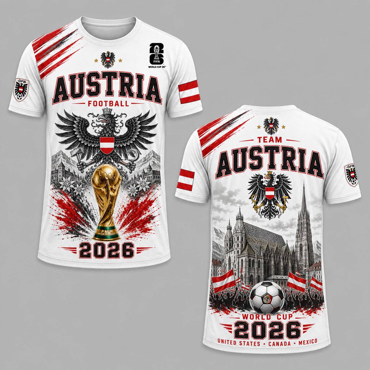 Austria World Cup 2026 Premium T-Shirt PVT011