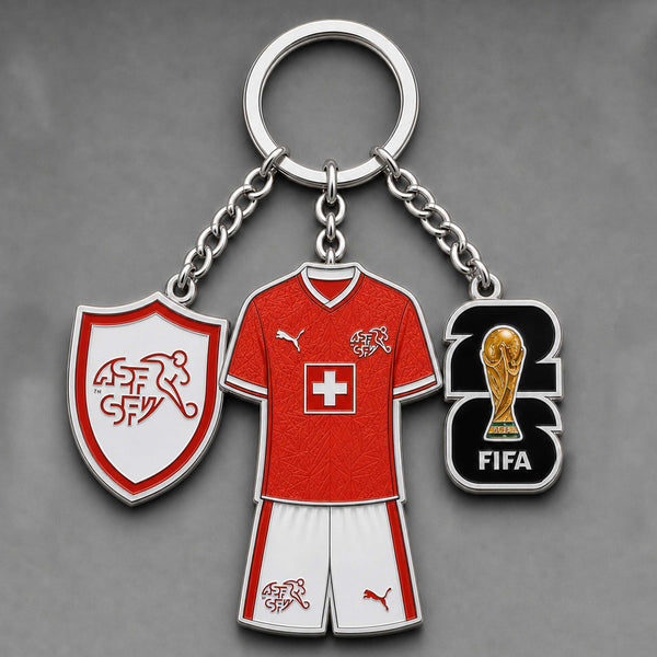 Switzerland World Cup 2026 Keychain