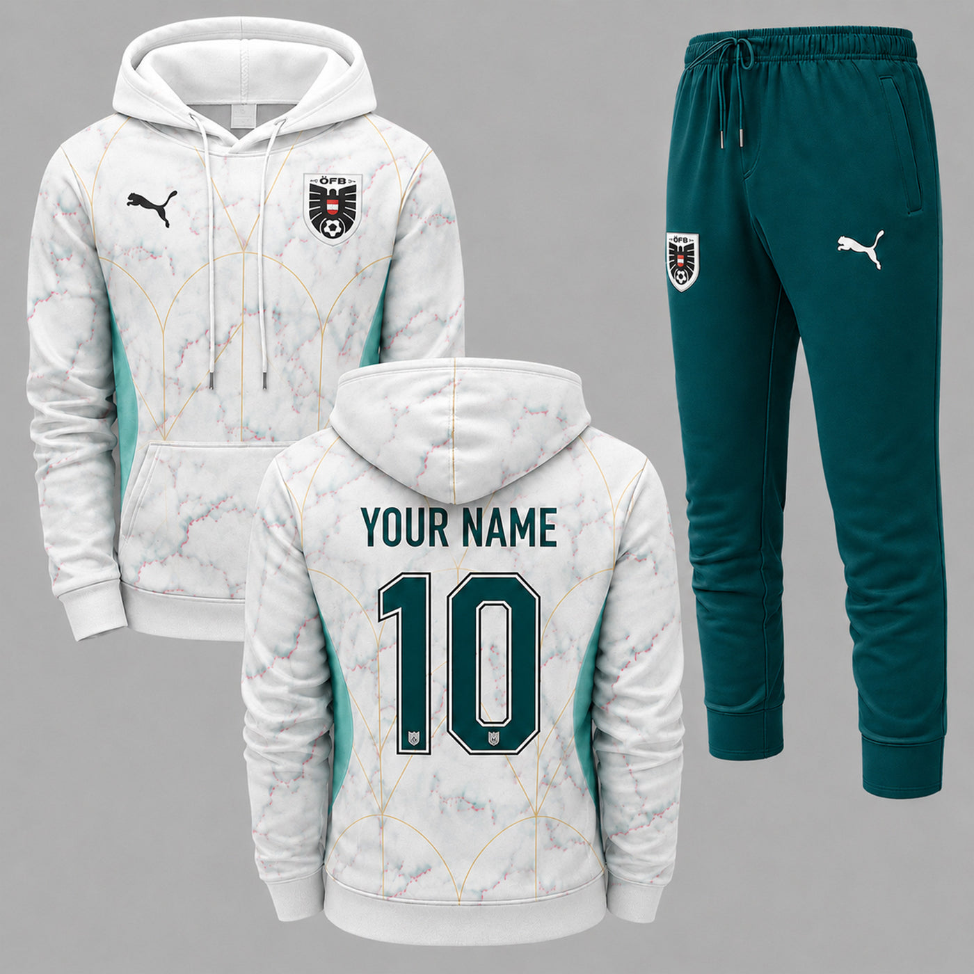 Austria 2026 World Cup Away Hoodie Jogger Set PVT03
