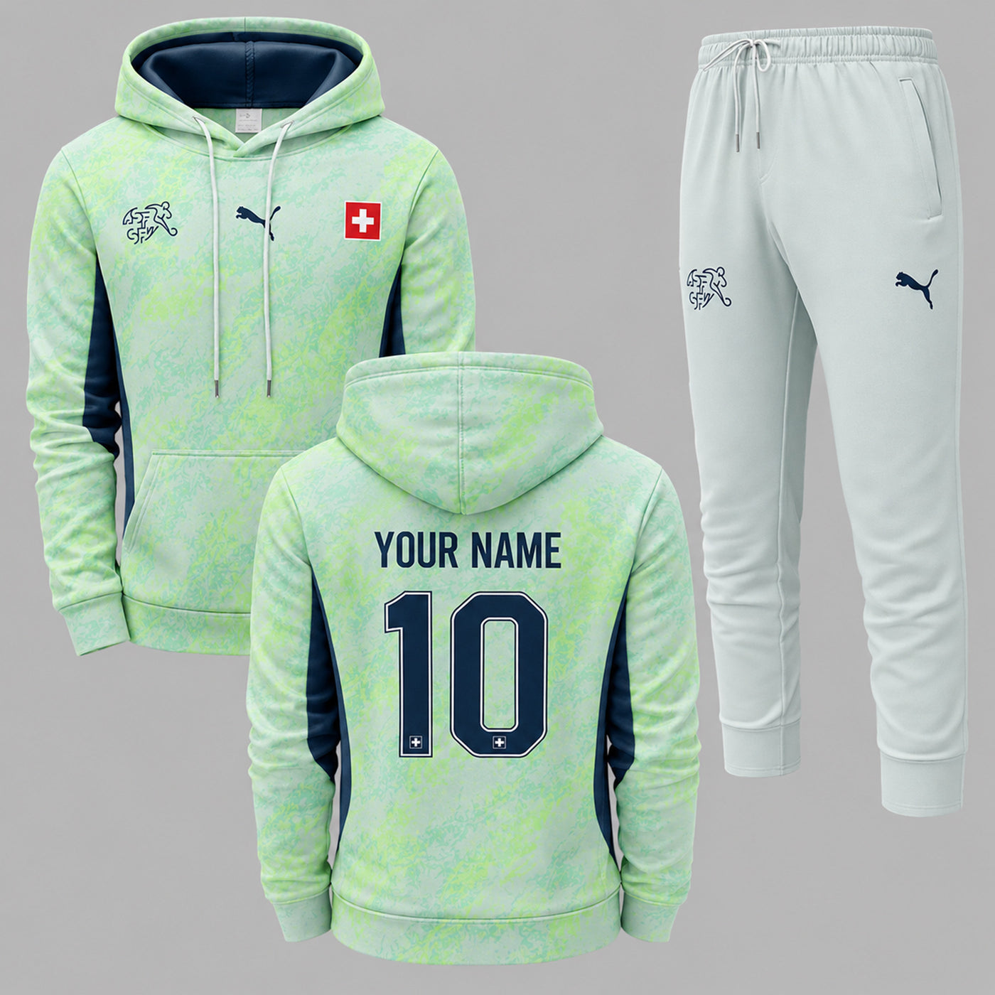 Switzerland 2026 World Cup Away Hoodie Jogger Set PVT03