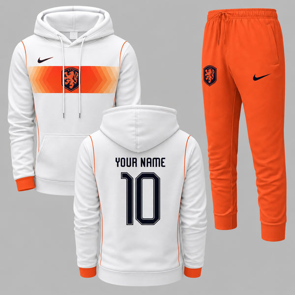 Netherlands 2026 World Cup Away Hoodie Jogger Set PVT03