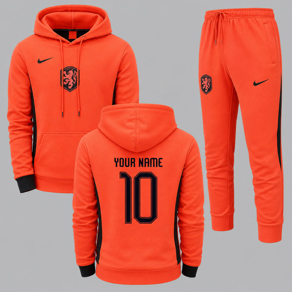 Netherlands 2026 World Cup Home Hoodie Jogger Set PVT03
