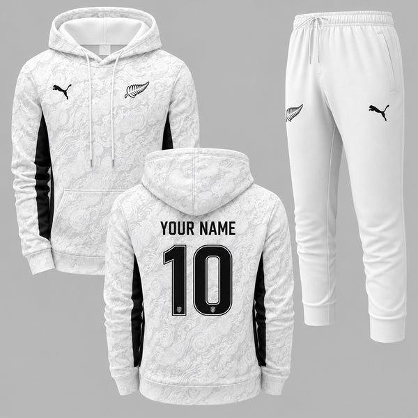 New Zealand 2026 World Cup Away Hoodie Jogger Set PVT03