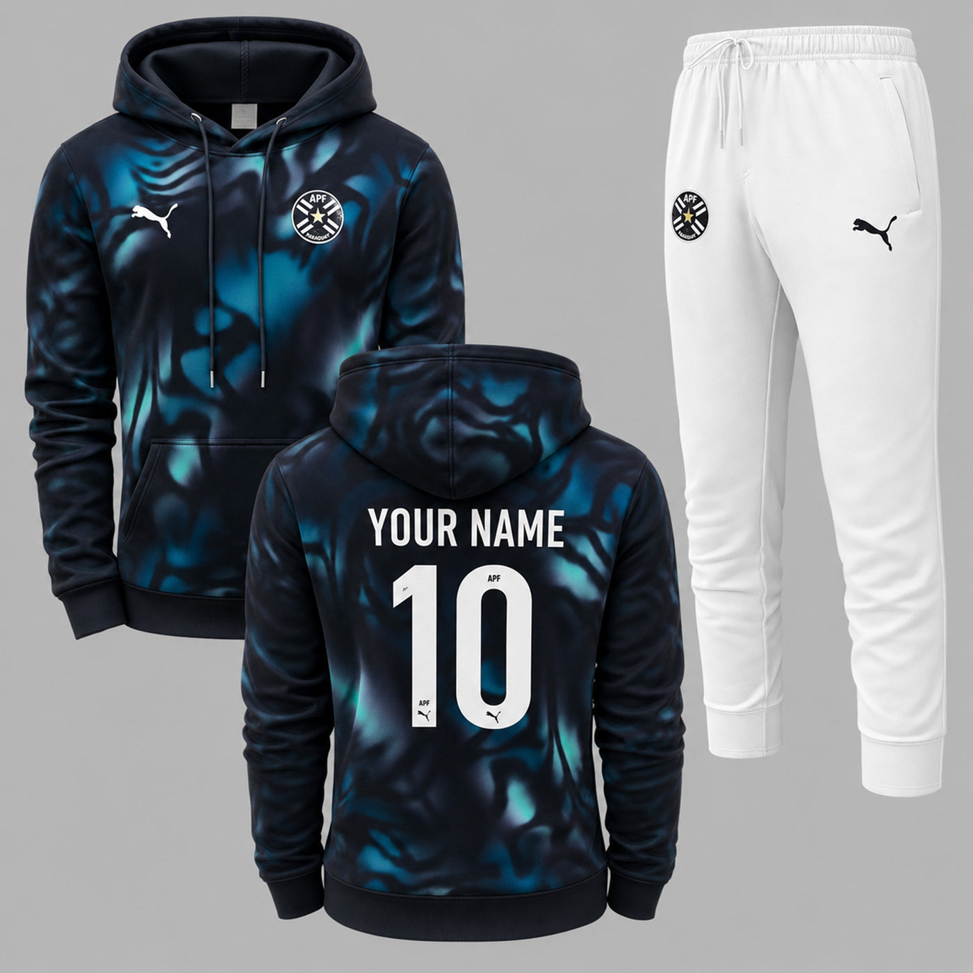 Paraguay 2026 World Cup Away Hoodie Jogger Set PVT03