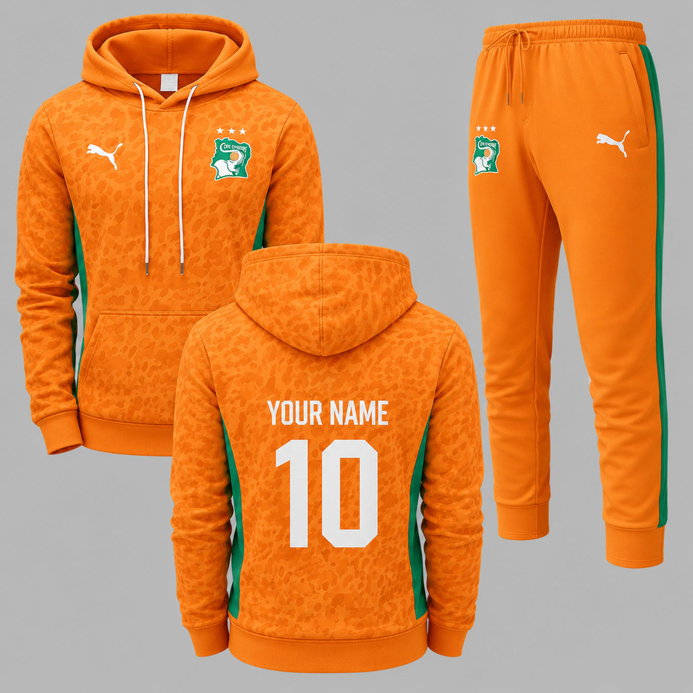Ivory Coast 2026 World Cup Home Hoodie Jogger Set PVT03