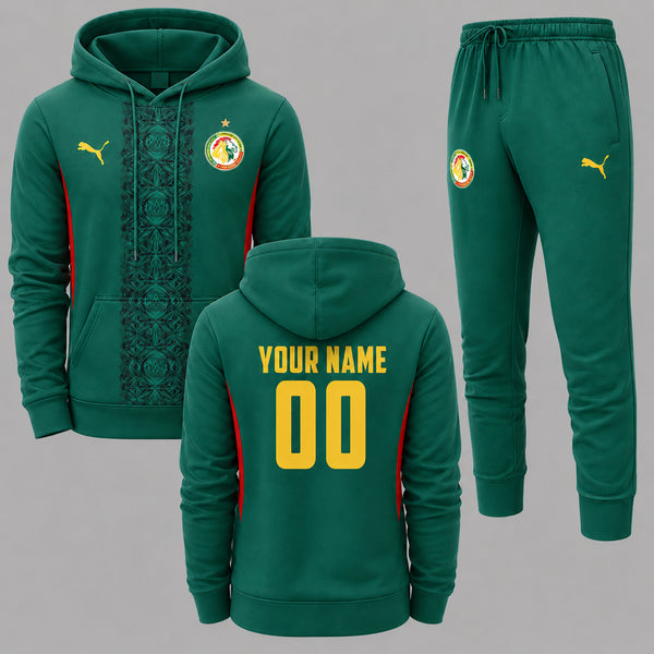 Senegal 2026 World Cup Away Hoodie Jogger Set PVT03