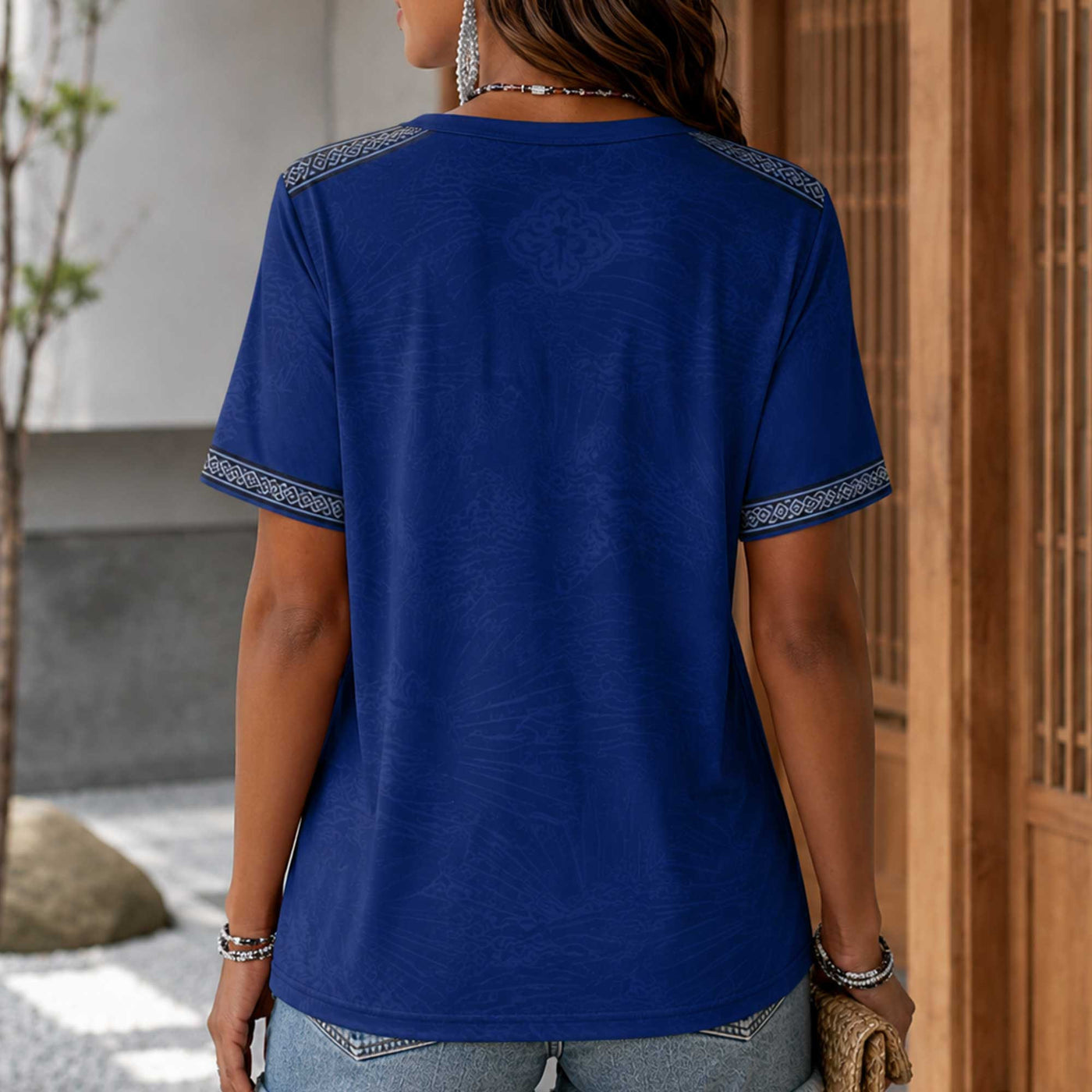 Japan World Cup 2026 Heritage Women V-neck Shirt