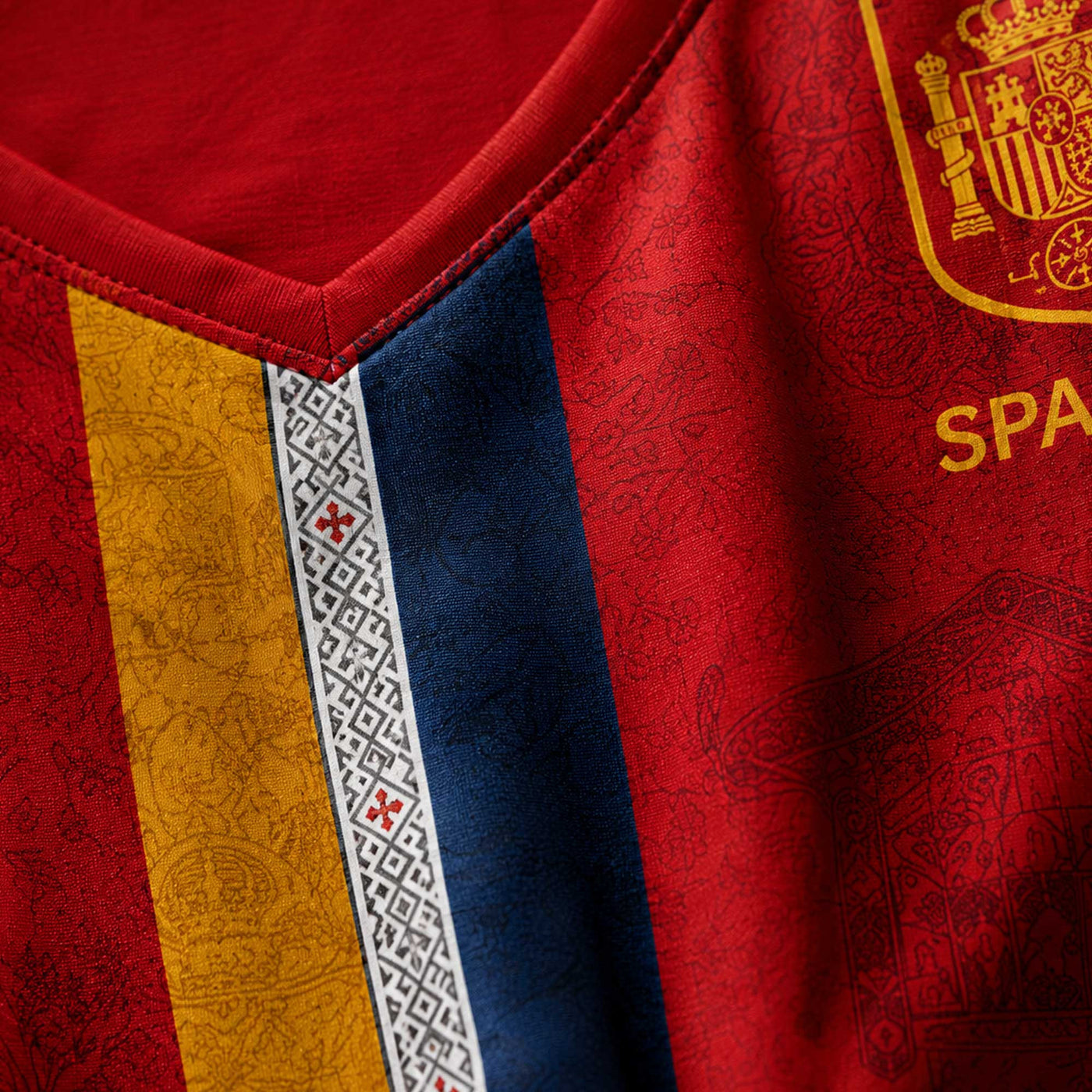 Spain World Cup 2026 Heritage Women V-neck Shirt