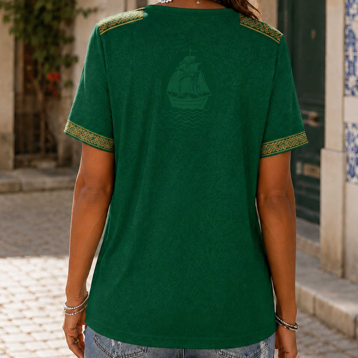 Portugal World Cup 2026 Heritage Women V-neck Shirt