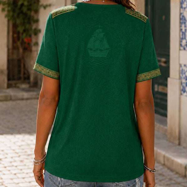 Portugal World Cup 2026 Heritage Women V-neck Shirt