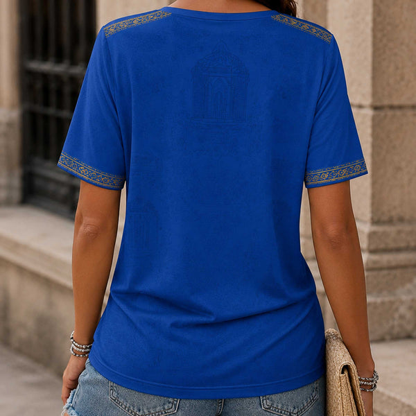 Kosovo World Cup 2026 Heritage Women V-neck Shirt