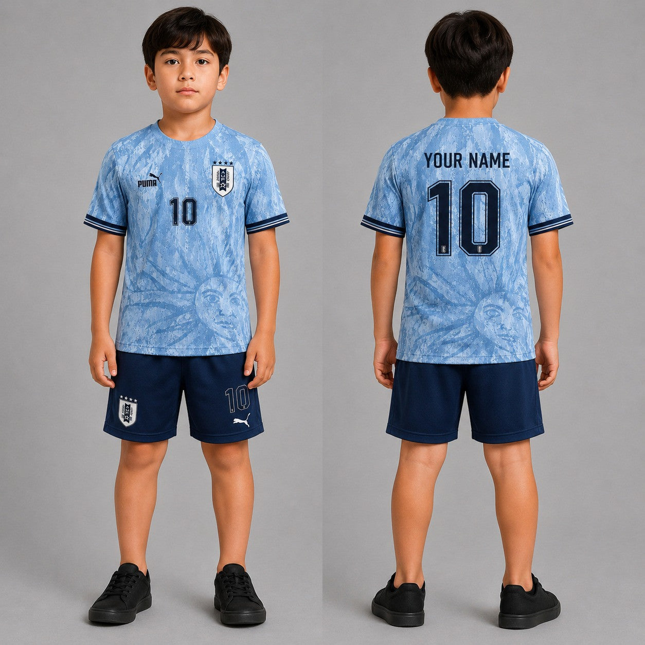 Uruguay World Cup 2026 Home Kits For Kid
