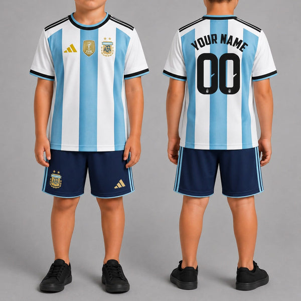 Argentina World Cup 2026 Home Kits For Kid