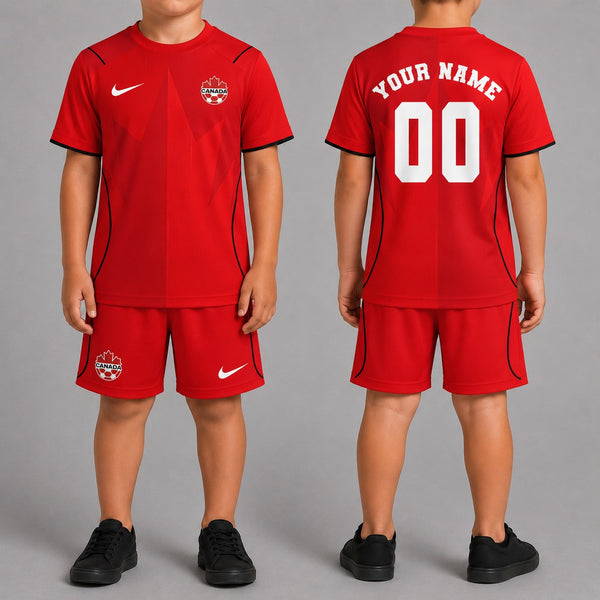 Canada World Cup 2026 Home Kits For Kid