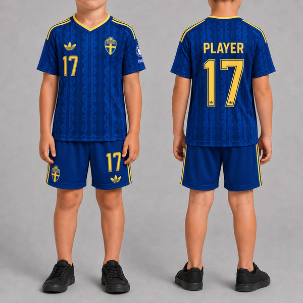 Sweden World Cup 2026 Away Kits For Kid