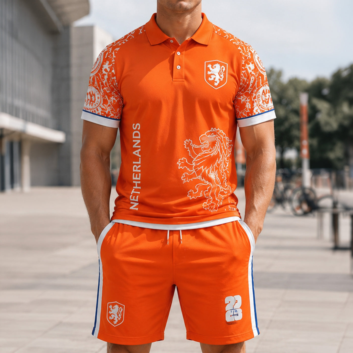 Netherlands World Cup 2026 Polo Short Set PVT015