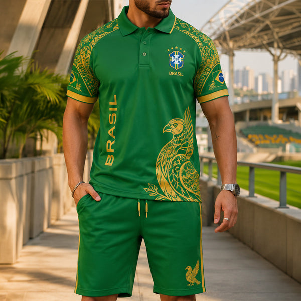 Brazil World Cup 2026 Polo Short Set PVT015