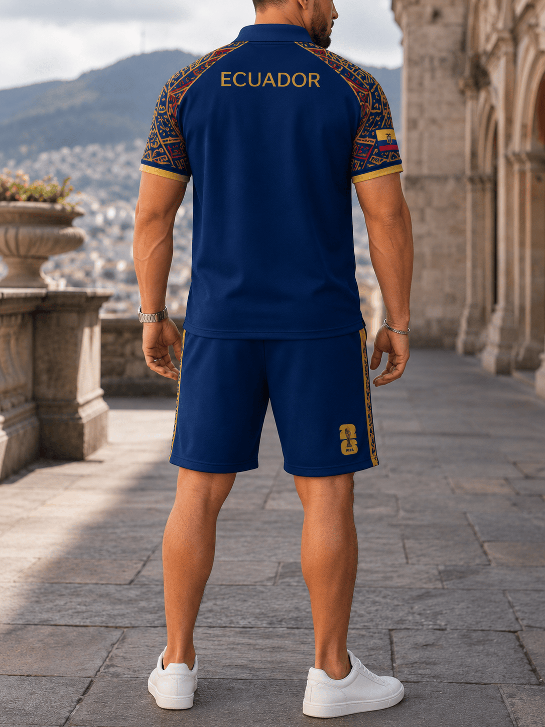Ecuador World Cup 2026 Polo Short Set PVT015
