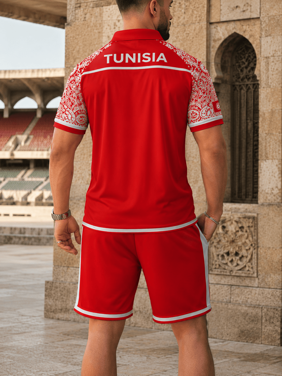 Tunisia World Cup 2026 Polo Short Set PVT015