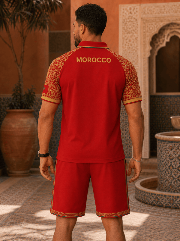 Morocco World Cup 2026 Polo Short Set PVT015