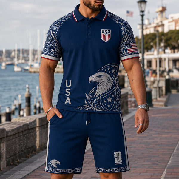 United States World Cup 2026 Polo Short Set PVT015