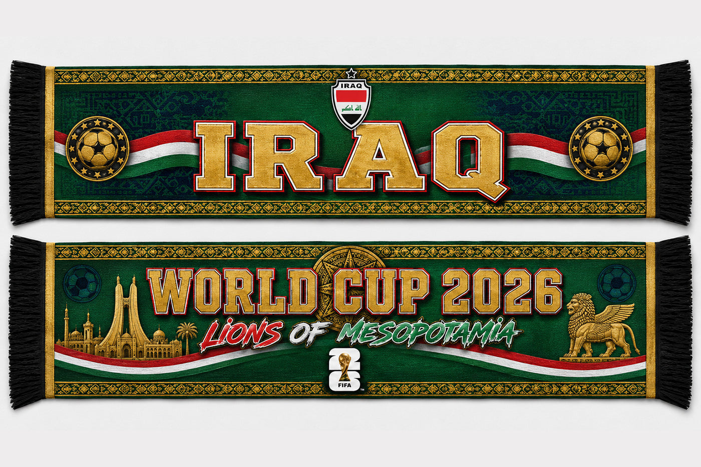 Iraq World Cup 2026 Scarf PVT020
