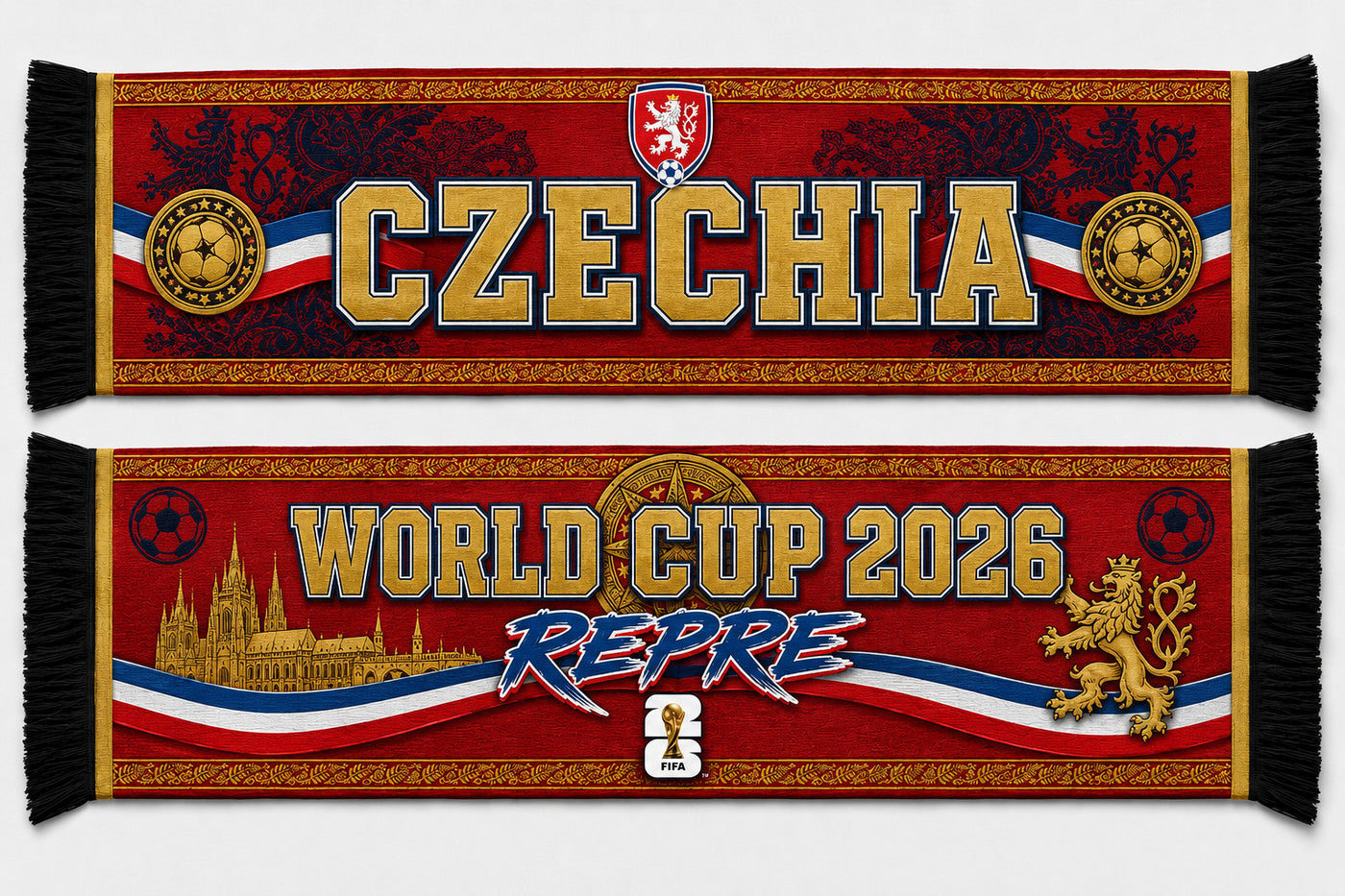 Czech Republic World Cup 2026 Scarf PVT020