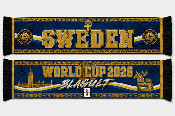 Sweden World Cup 2026 Scarf PVT020