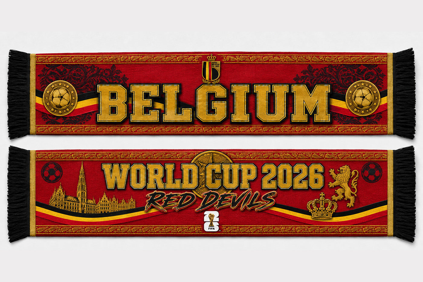 Belgium World Cup 2026 Scarf PVT020