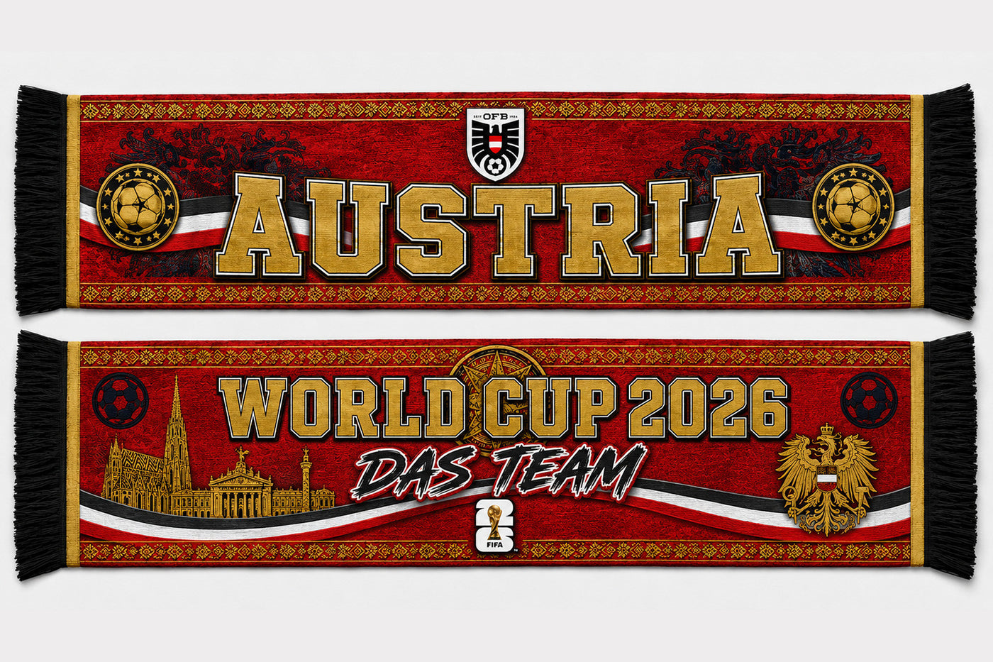 Austria World Cup 2026 Scarf PVT020
